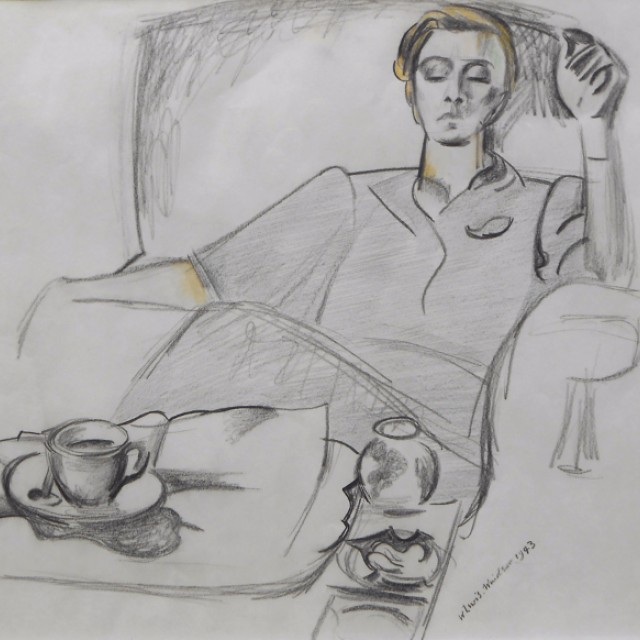 Girl at a Tea Table, 1943