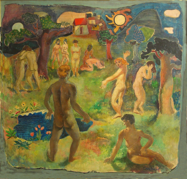 William Crosbie - Eden - oil on board