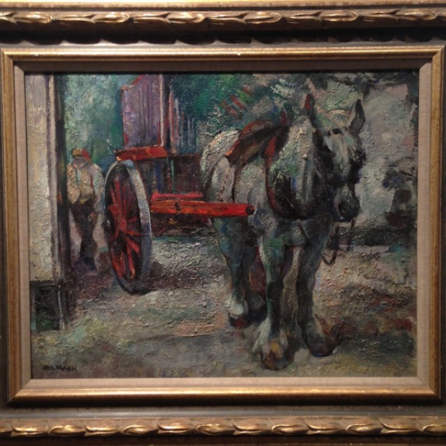 Horse and Worker