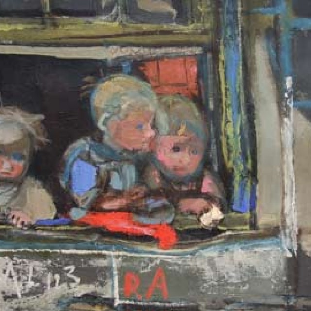 Three Children at a Window
