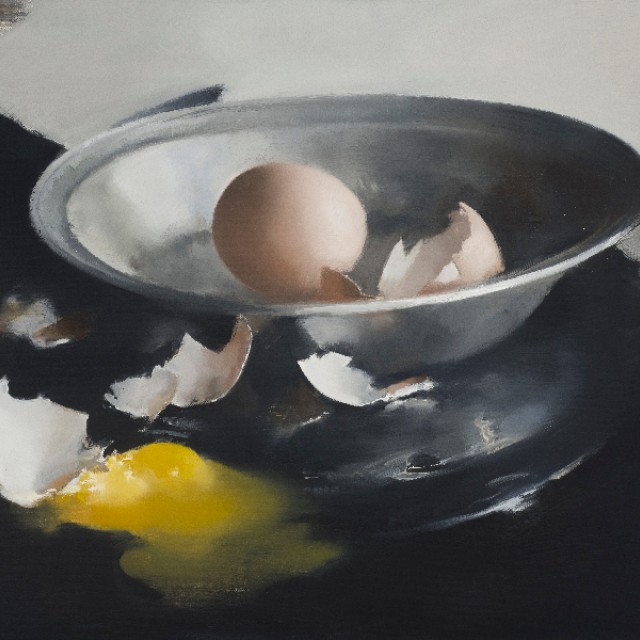 Silver Bowl & Broken Eggs