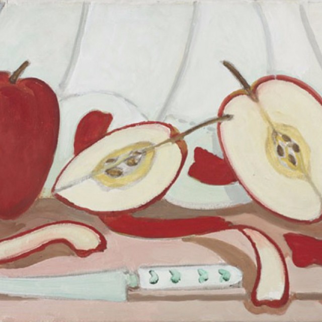 Red Apples with Knife, 1988   