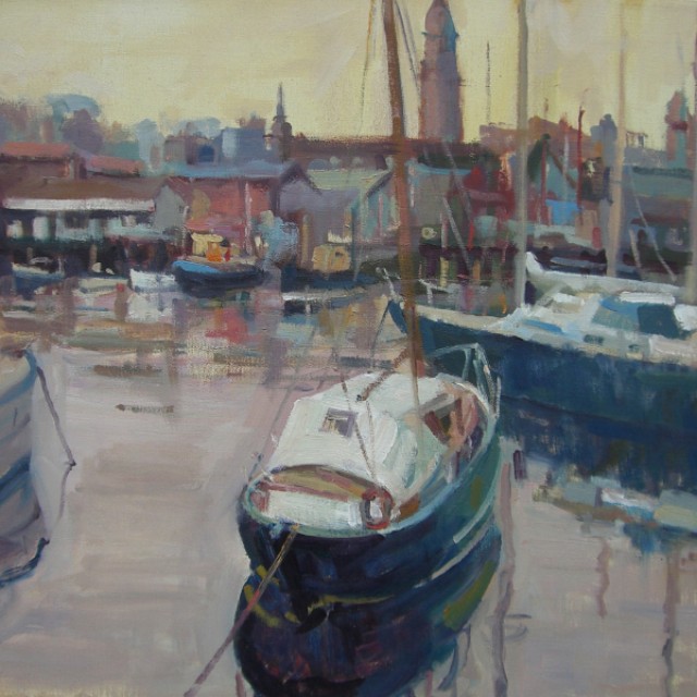 Boats in Harbour, Greenock