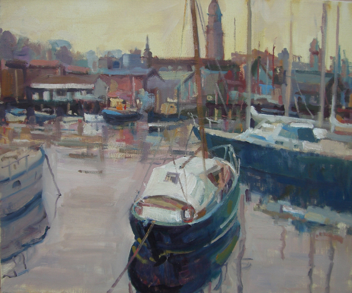 Boats in Harbour, Greenock