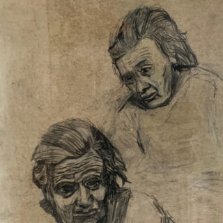 Studies of an elderly figure