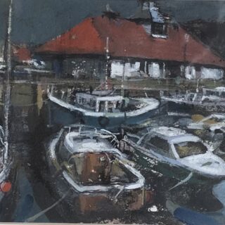 boats in a harbour