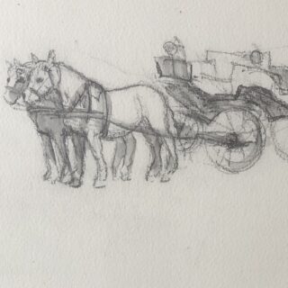 Horses and a carriage