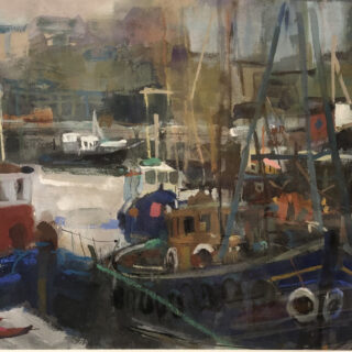 boats in a harbour