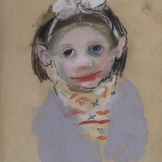 girl with a ribbon in hair
